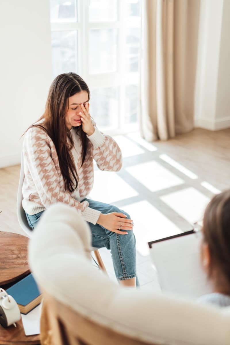 very sad crying caucasian woman communicating wit 2022 03 16 06 40 17 utc very sad crying caucasian woman communicating wit 2022 03 16 06 40 17 utc
